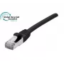 EXERTIS CONNECT Cabo de rede Cat. 6A S/FTP, TPE, sem halogéneos, certificado GRS, snagless, preto, 0,5 m 854547