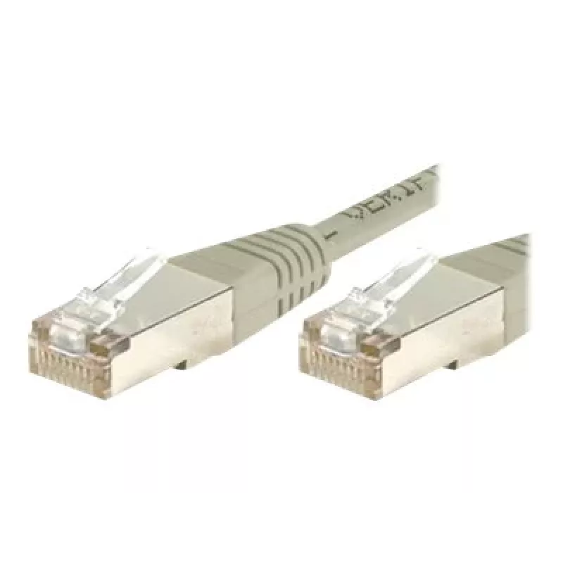 EXERTIS CONNECT Cabo de rede Ethernet Cat.6 F/UTP, cinzento, 1,5 m, proteção anti-dobraba fina, snagless, RJ45 857900