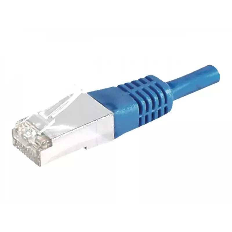 EXERTIS CONNECT Cabo de rede Cat.6A S/FTP, azul, 0,5 m 858315