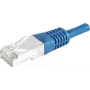EXERTIS CONNECT Cabo de rede Cat.6a F/UTP, 3 m, azul, 10 Gbps, proteção anti-dobraba fina 859521
