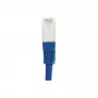EXERTIS CONNECT Cabo de rede CAT.6 S/FTP PiMF, RJ45, azul, 0,15 m 856814