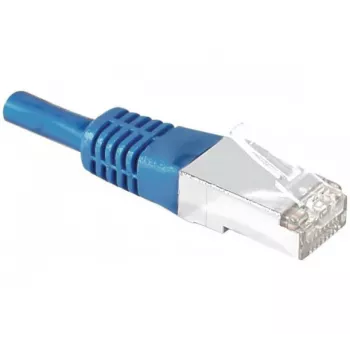 EXERTIS CONNECT Cabo de rede CAT.6 S/FTP PiMF, RJ45, azul, 0,15 m 856814