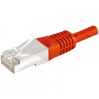 Exertis Connect 859533 Cabo patch Cat.6a F/UTP, 1 m, vermelho, 10 Gbps, proteção de curvatura fina