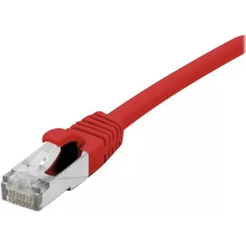 EXERTIS CONNECT Cabo de rede Cat 6A S/FTP, vermelho, 0,3 m, Slim Snagless Boot 858466
