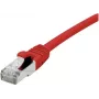EXERTIS CONNECT Cabo de rede Cat 6A S/FTP, vermelho, 0,3 m, Slim Snagless Boot 858466