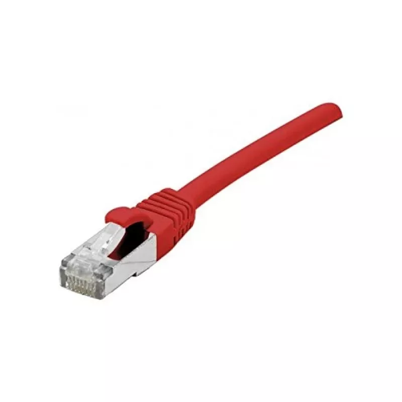 EXERTIS CONNECT Cabo de rede Cat 6A S/FTP, vermelho, 0,3 m, Slim Snagless Boot 858466