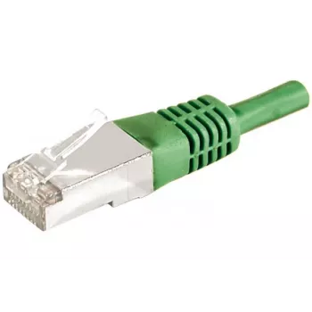 EXERTIS CONNECT Cabo de rede CAT 6a F/UTP, 0,3 m, verde, 10 Gbps, Slim Snagless 859546