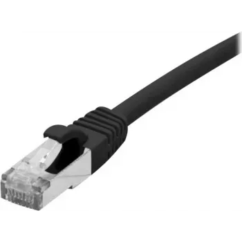 EXERTIS CONNECT Cabo de rede Cat 6A S/FTP, 0,5 m, preto, Slim Snagless Boot 858483
