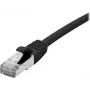 EXERTIS CONNECT Cabo de rede Cat 6A S/FTP, 0,5 m, preto, Slim Snagless Boot 858483