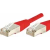 Exertis Connect 856847 Cabo de rede Cat6 S/FTP, 1 m, vermelho