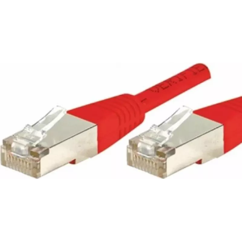 Exertis Connect 856847 Cabo de rede Cat6 S/FTP, 1 m, vermelho