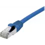 EXERTIS CONNECT Cabo de rede Cat 6A S/FTP, azul, 1,0 m, Slim Snagless Boot 858452