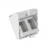 EXERTIS CONNECT Módulo cego 45x45mm para 2 módulos Keystone, 30°, branco sinal RAL 9003 911711