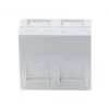 EXERTIS CONNECT Módulo cego 45x45mm para 2 módulos Keystone, 30°, branco sinal RAL 9003 911711