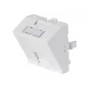 Dexlan Módulo de painel frontal 45 x 45 mm para 1 módulo Keystone, 30°, branco sinal RAL 9003 (911712)