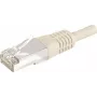EXERTIS CONNECT Cabo de rede Cat.6a F/UTP, cinzento, 1,0 m, 10 Gbps, Slim Bend Protection 859503