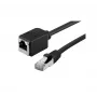 EXERTIS CONNECT Extensão de cabo de rede Cat. 6A S/FTP, LSZH, preto, 2,0 m 858756