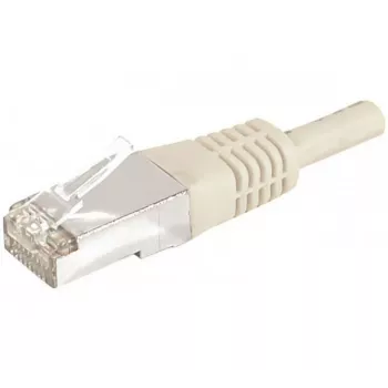 EXERTIS CONNECT Cabo de rede Cat.6a F/UTP, 20 m, cinzento, 10 Gbps, RJ45, Slim Bend Protection 859511