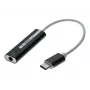 Exertis Connect Adaptador USB-C para áudio de 3,5 mm - ficha USB-C de 24 pinos para conector fêmea mini-jack estéreo (921555)
