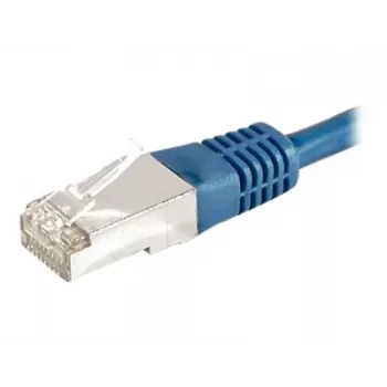 EXERTIS CONNECT 859515 Cabo patch Cat6a F/UTP, 0,15 m, azul, 10 Gbps, capa fina