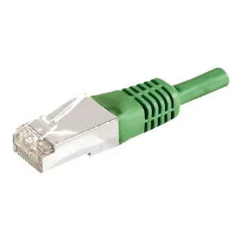 EXERTIS CONNECT Cabo de rede Cat.6a F/UTP, 0,15 m, verde, 10 Gbps 859545