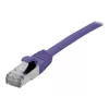EXERTIS CONNECT Cabo de rede Cat 6A S/FTP, violeta, 20 m, Slim Snagless, 10 Gbps 858524