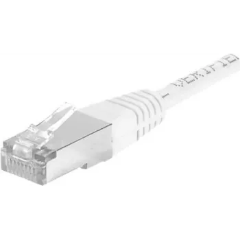 EXERTIS CONNECT Cabo de rede Cat.6a F/UTP, branco, 20 m, 10 Gbps, Slim Snagless Boot 859586