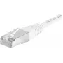 EXERTIS CONNECT Cabo de rede Cat.6a F/UTP, branco, 20 m, 10 Gbps, Slim Snagless Boot 859586