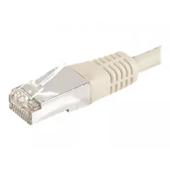 EXERTIS CONNECT Cabo de rede CAT.6a F/UTP, cinzento, 7,5 m, 10 Gbps, Slim Boot 859508