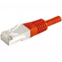 EXERTIS CONNECT Cabo de rede Cat.6a F/UTP, vermelho, 0,5m, 10 Gbps, Slim Snagless Boot 859532