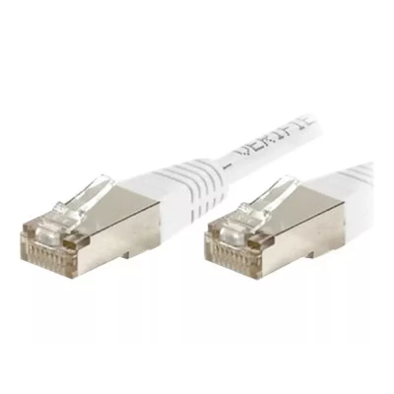 EXERTIS CONNECT Cabo de rede Cat.6 S/FTP, PiMF, branco, 0,15 m 856815