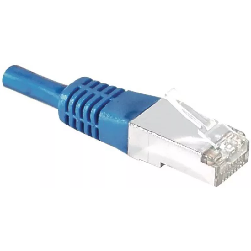 EXERTIS CONNECT Cabo de rede Cat.6A S/FTP, 5m, azul, Slim Bend Protection 858320