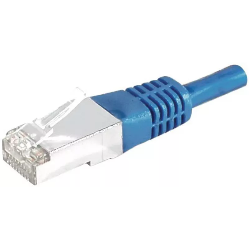 EXERTIS CONNECT Cabo de rede Cat.6A S/FTP, 7,5 m, azul 858321