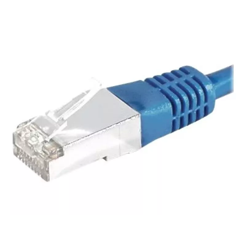EXERTIS CONNECT Cabo de rede Cat.6A S/FTP, 7,5 m, azul 858321