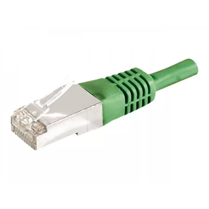 EXERTIS CONNECT 859553 Cabo patch Cat.6a F/UTP, 7,5 m, verde, 10 Gbps, capa fina