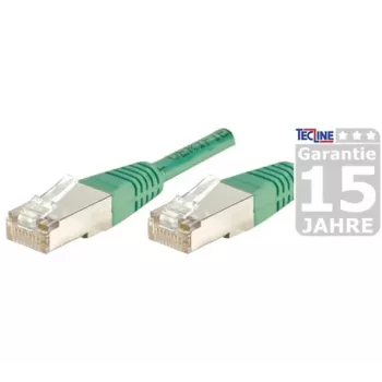 EXERTIS CONNECT Cabo de rede S/FTP (PIMF) CAT.6A Class EA, verde, 25,0 m, Slim Snagless Boot 858355