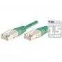 EXERTIS CONNECT Cabo de rede S/FTP (PIMF) CAT.6A Class EA, verde, 25,0 m, Slim Snagless Boot 858355