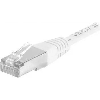 EXERTIS CONNECT Cabo de rede Cat.6a F/UTP, 3 m, branco, 10 Gbps, RJ45, Slim Snagless 859581