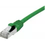 EXERTIS CONNECT Cabo de rede Cat 6A S/FTP, 1,5 m, verde, Slim Snagless 858437