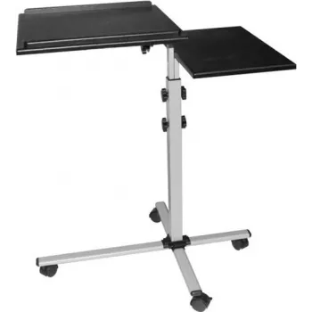 EXERTIS CONNECT Mesa multifunções móvel com rodas, 1000 x 500 mm, preto (965033)