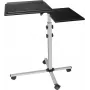 EXERTIS CONNECT Mesa multifunções móvel com rodas, 1000 x 500 mm, preto (965033)