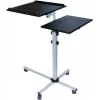 EXERTIS CONNECT Mesa multifunções móvel com rodas, 1000 x 500 mm, preto (965033)