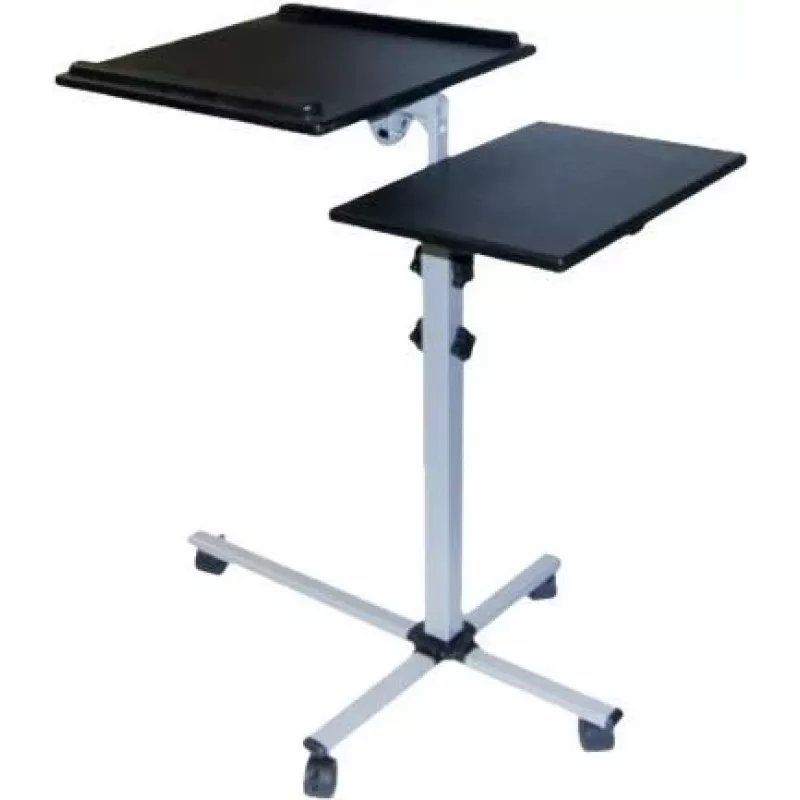 EXERTIS CONNECT Mesa multifunções móvel com rodas, 1000 x 500 mm, preto (965033)