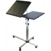 EXERTIS CONNECT Mesa multifunções móvel com rodas, 1000 x 500 mm, preto (965033)