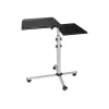 EXERTIS CONNECT Mesa multifunções móvel com rodas, 1000 x 500 mm, preto (965033)