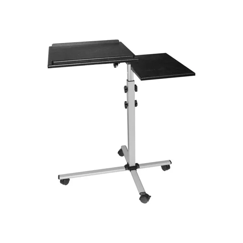 EXERTIS CONNECT Mesa multifunções móvel com rodas, 1000 x 500 mm, preto (965033)