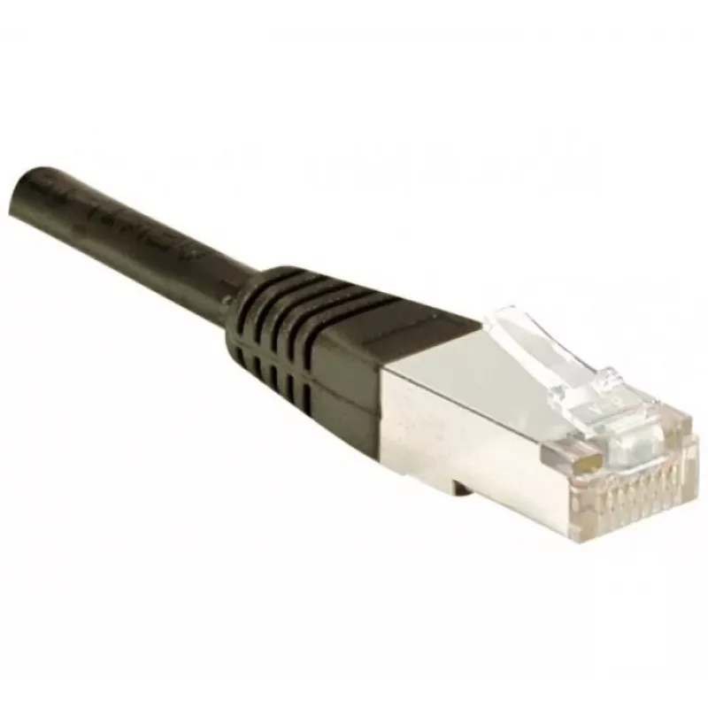 EXERTIS CONNECT Cabo de rede Cat5e F/UTP, RJ45, preto, 0,3 m 857120