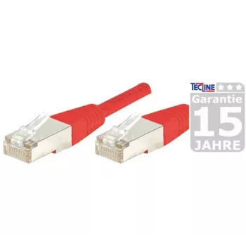 EXERTIS CONNECT Cabo de rede Cat6a S/FTP, vermelho, 1m 858302