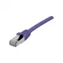 EXERTIS CONNECT Cabo de rede Cat 6A S/FTP, violeta, 15 m, slim snagless boot, 10 Gbps 858523
