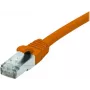 EXERTIS CONNECT Cabo de rede Cat 6A S/FTP, 1,0 m, laranja, slim strain relief 858532